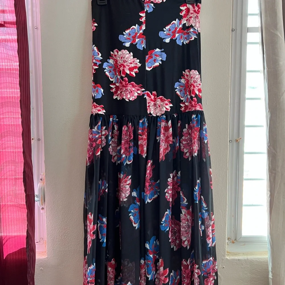 Free People Mermaid Semi-Sheer Maxi Skirt Floral - Picture 11 of 15